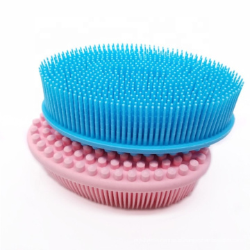 Escova corporal de silicone macio para banho de bebê